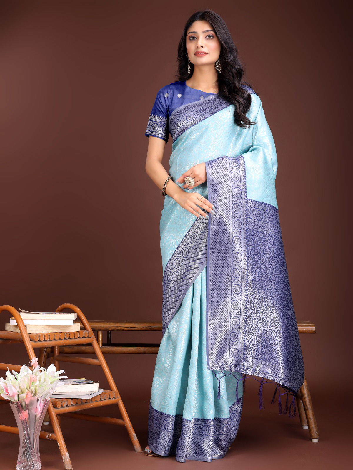 Crackle By Astita Lichi Silk Online Wedding Wear Saree Wholesale